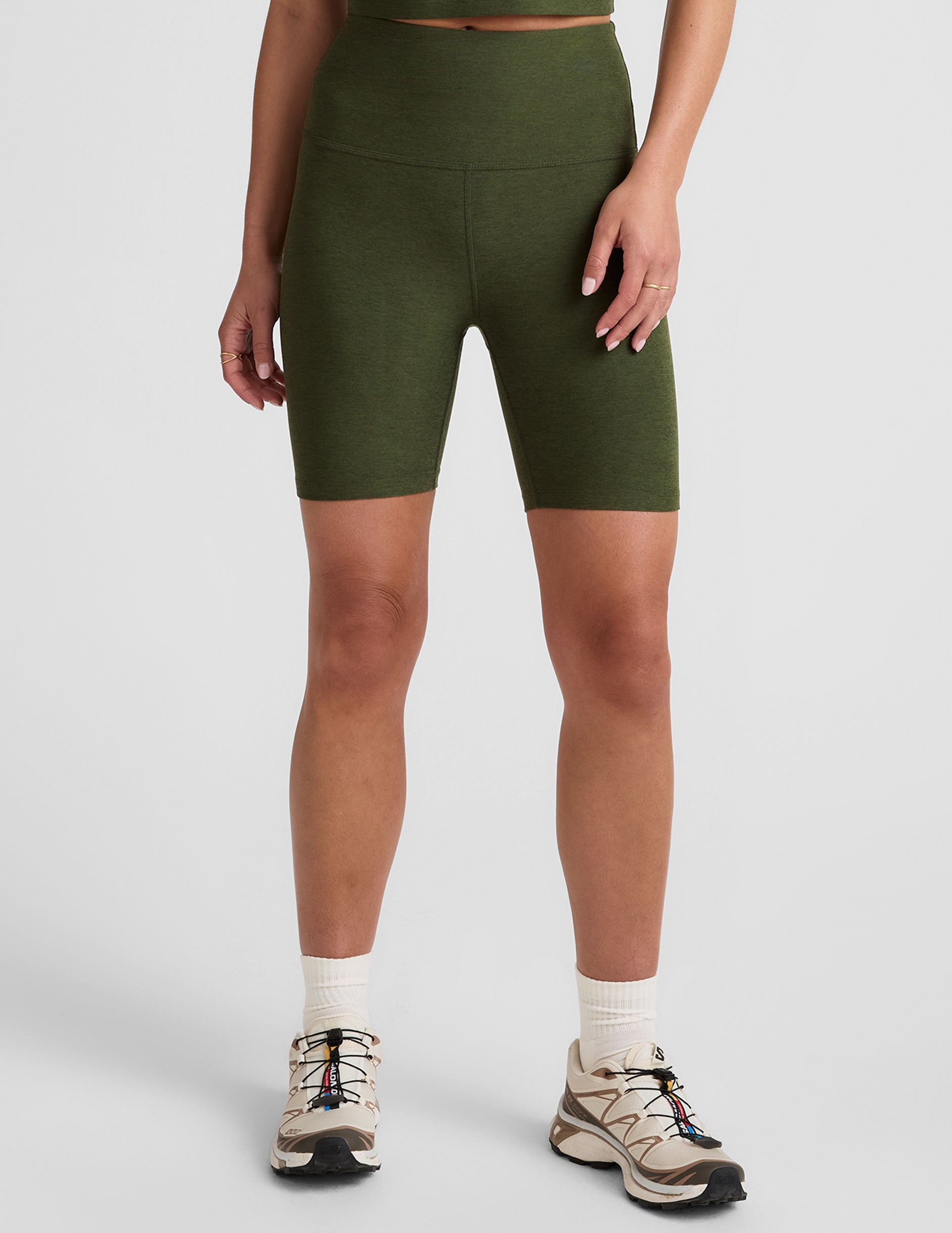 Buttery Soft Spacedye High-Waisted 7-Inch Inseam Biker Shorts for Women
