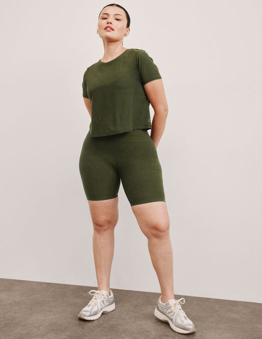 Buttery Soft Spacedye High-Waisted 7-Inch Inseam Biker Shorts for Women