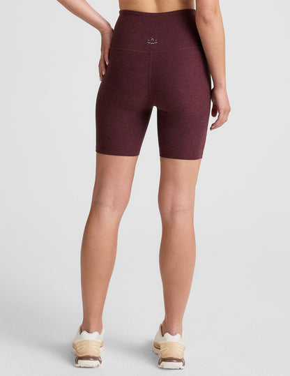 Beyond Yoga Spacedye High-Waisted 7" Inseam Biker Shorts - Soft Performance Fabric