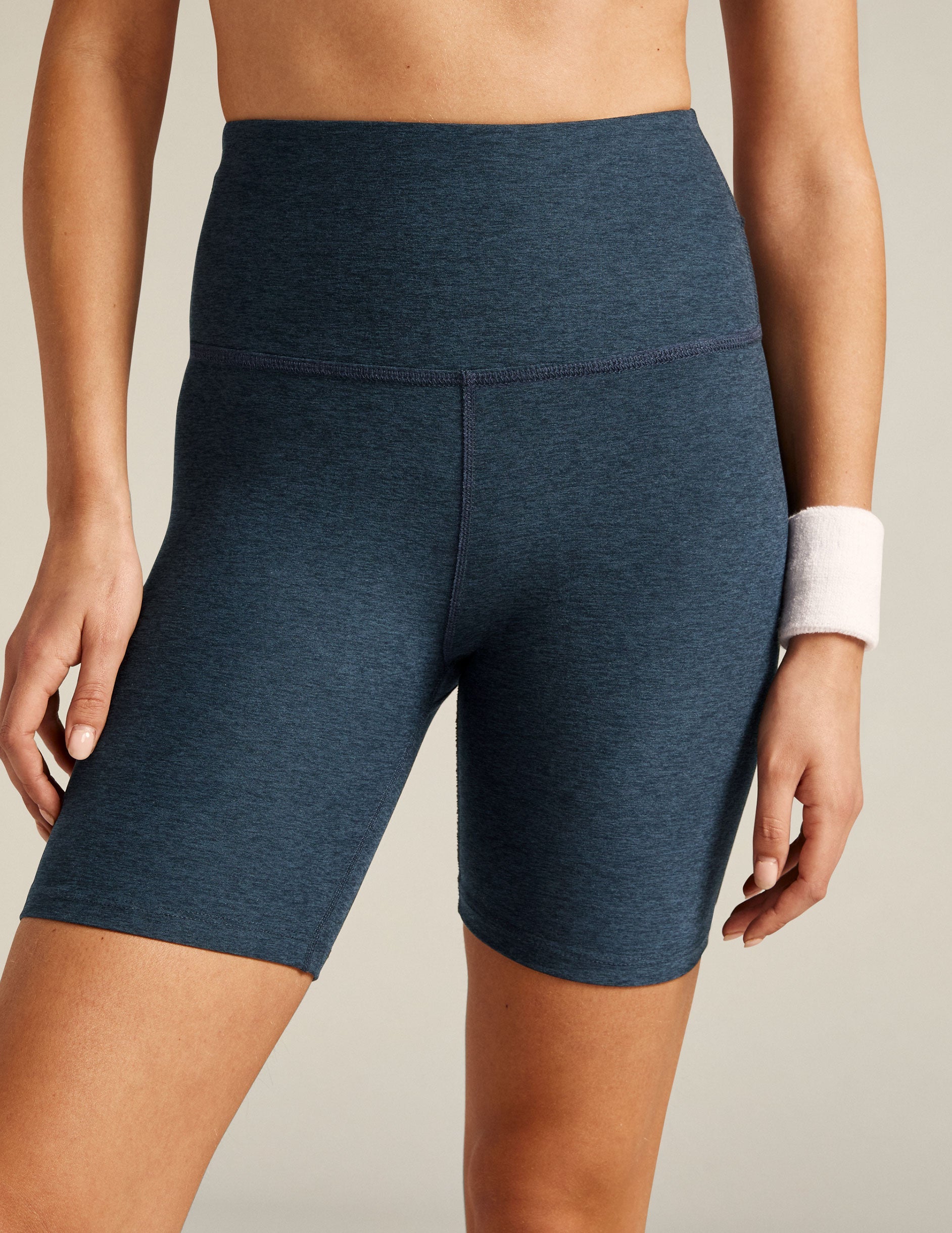 Buttery Soft Spacedye High-Waisted 7-Inch Biker Shorts for Yoga & Exercise