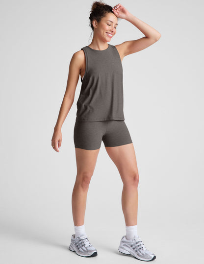 Spacedye High-Waisted 3-Inch Inseam Performance Biker Shorts for Active Women