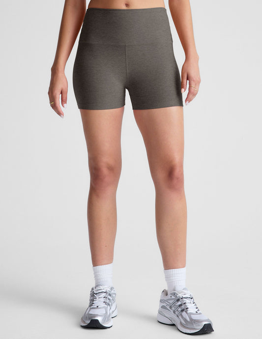 Spacedye High-Waisted 3-Inch Inseam Performance Biker Shorts for Active Women