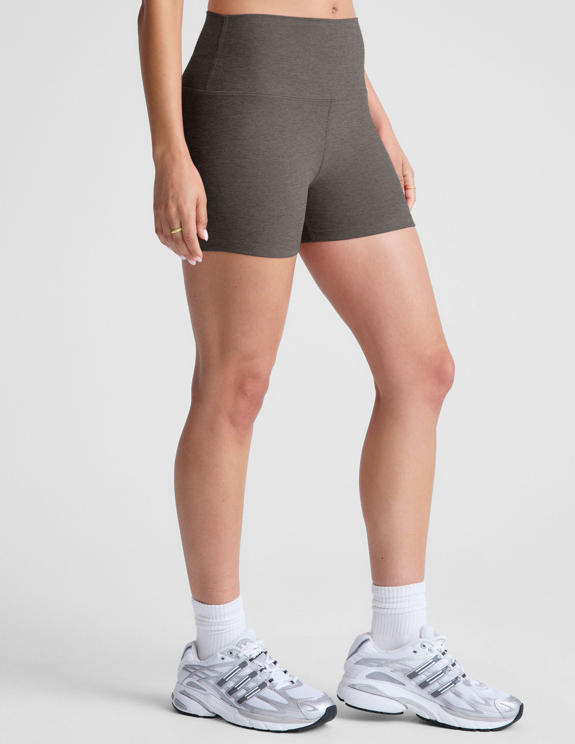 Spacedye High-Waisted 3-Inch Inseam Performance Biker Shorts for Active Women