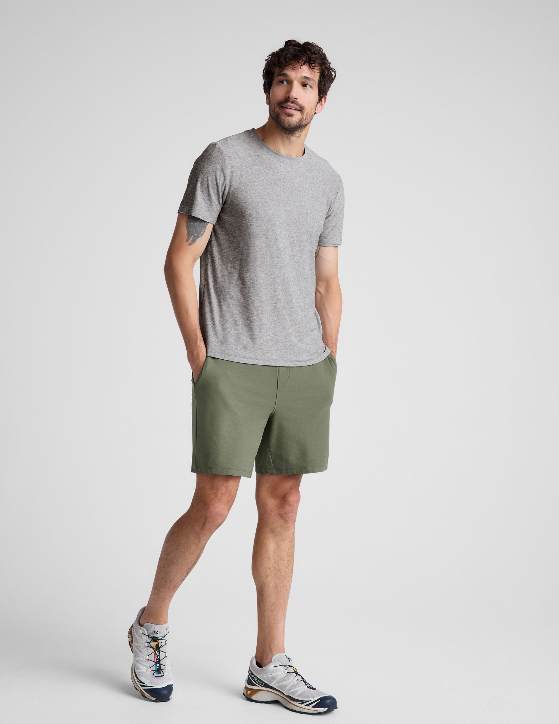 Men's Beyond Yoga Spacedye Take It Easy 7-Inch Performance Athletic Shorts
