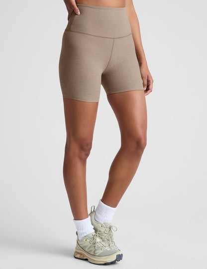 Women's Spacedye Keep Pace 5-Inch High-Waisted Biker Shorts for Yoga