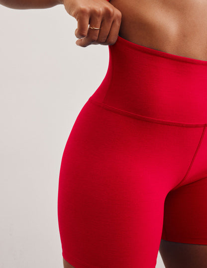 Soft Spacedye 5-Inch Inseam Biker Shorts for Women, High-Waist Comfort