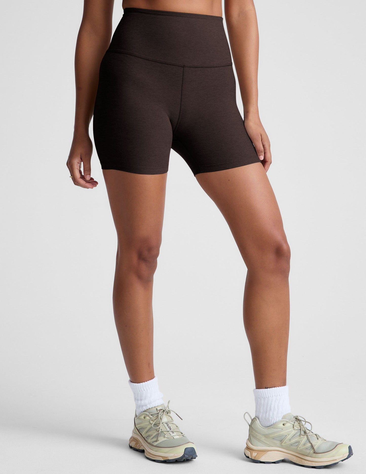 Spacedye High-Waisted 5-Inch Biker Shorts: Comfortable Yoga & Activewear Essential