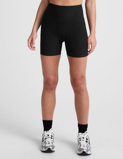 Spacedye High-Waisted 5-Inch Inseam Biker Shorts for Yoga & Activewear