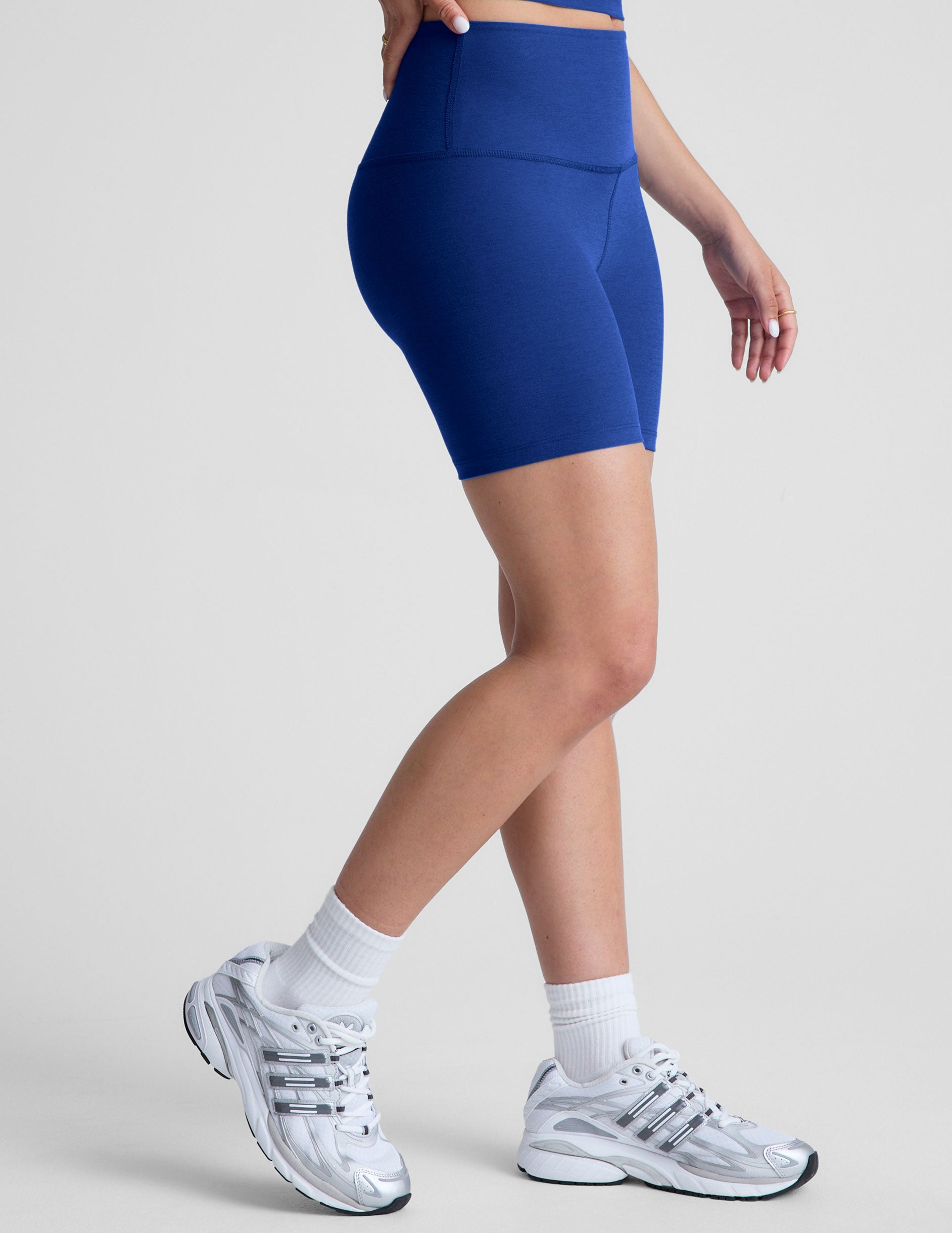 Spacedye High-Waisted 5-Inch Inseam Biker Shorts for Yoga & Activewear