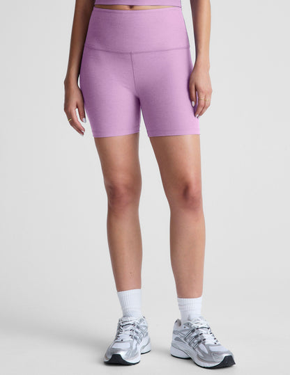 Soft Spacedye 5-Inch Inseam Biker Shorts for Yoga and Activewear