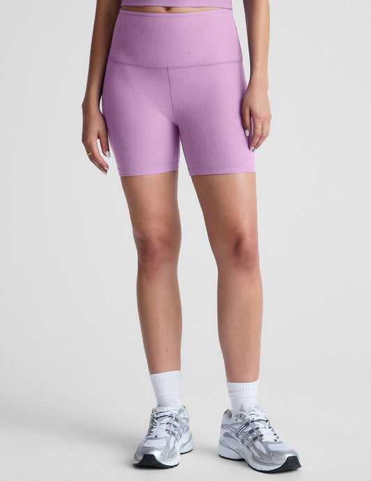 Soft Spacedye 5-Inch Inseam Biker Shorts for Yoga and Activewear