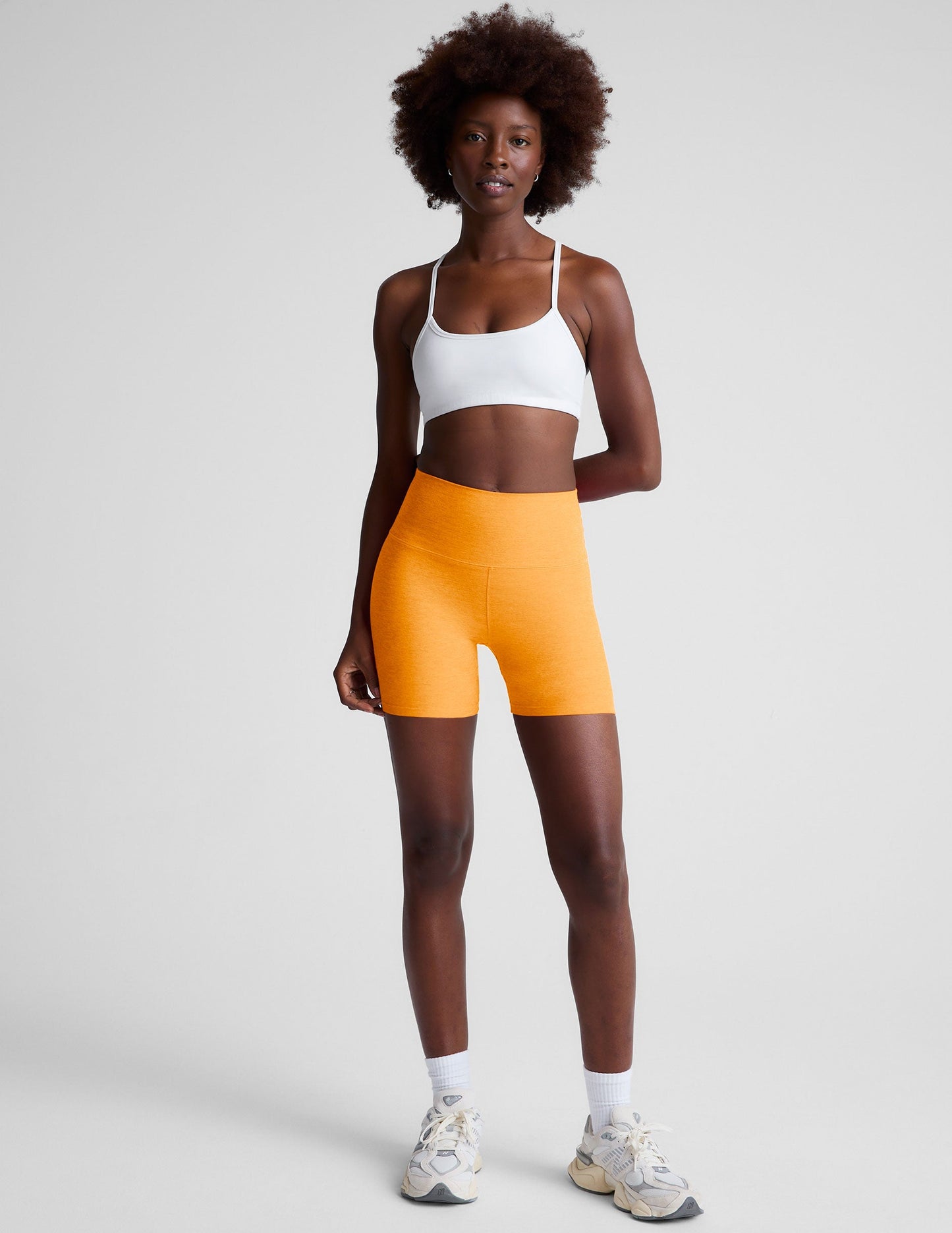 Spacedye Keep Pace 5-inch High-Waist Yoga Biker Shorts: Perfect Activewear