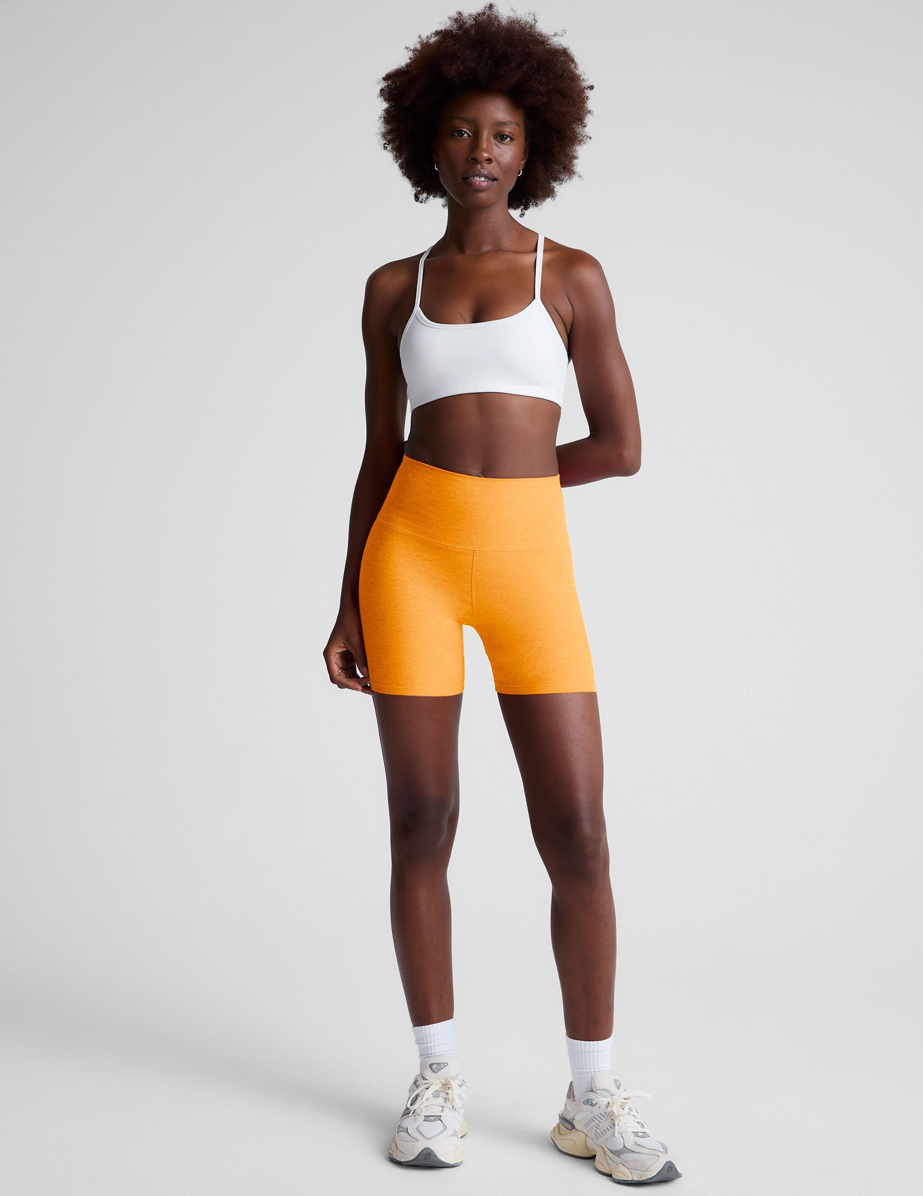 Spacedye Keep Pace 5-inch High-Waist Yoga Biker Shorts: Perfect Activewear