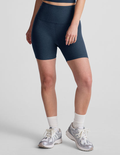Soft Spacedye Keep Pace 5-Inch Inseam Biker Shorts for Active Lifestyles