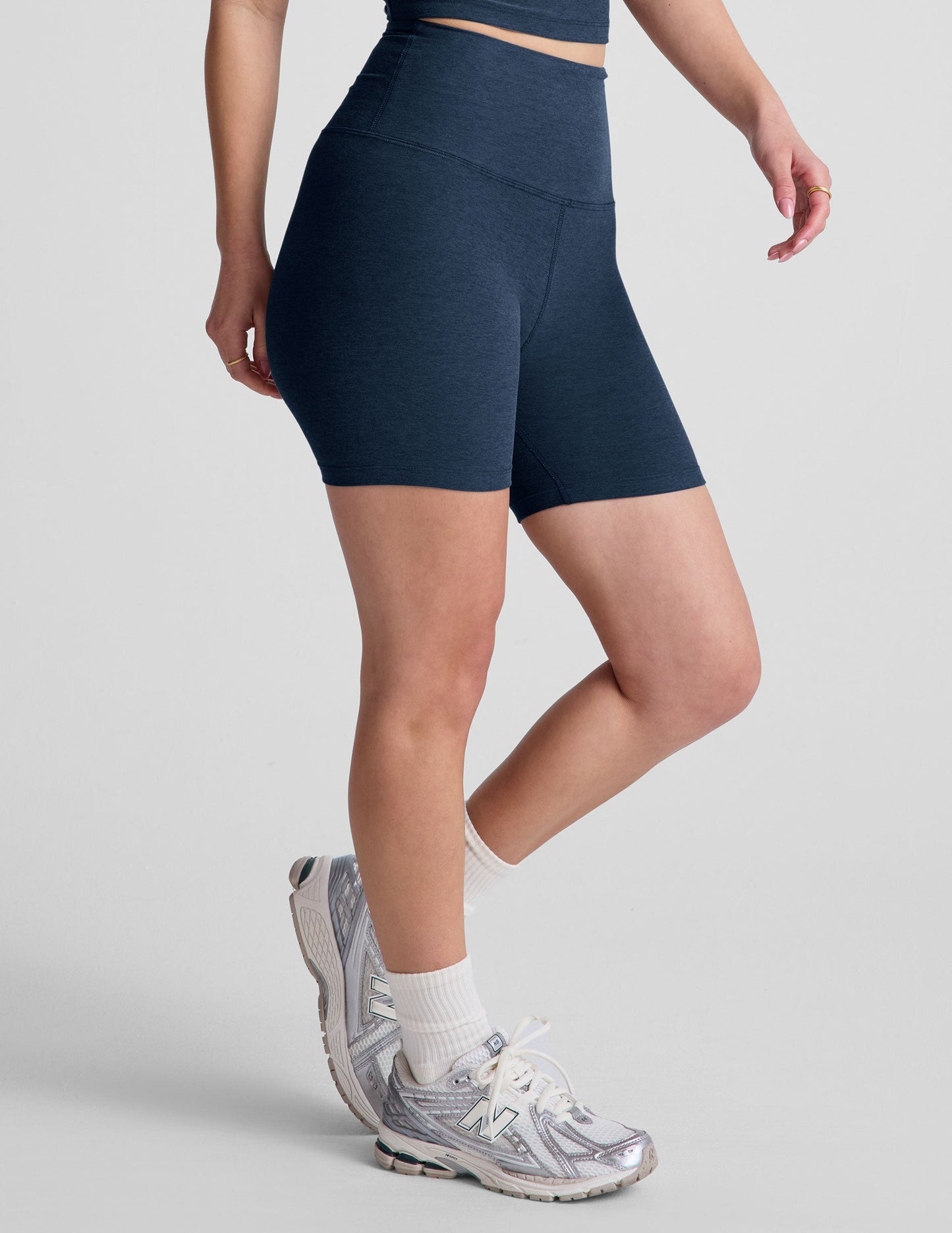 Soft Spacedye Keep Pace 5-Inch Inseam Biker Shorts for Active Lifestyles