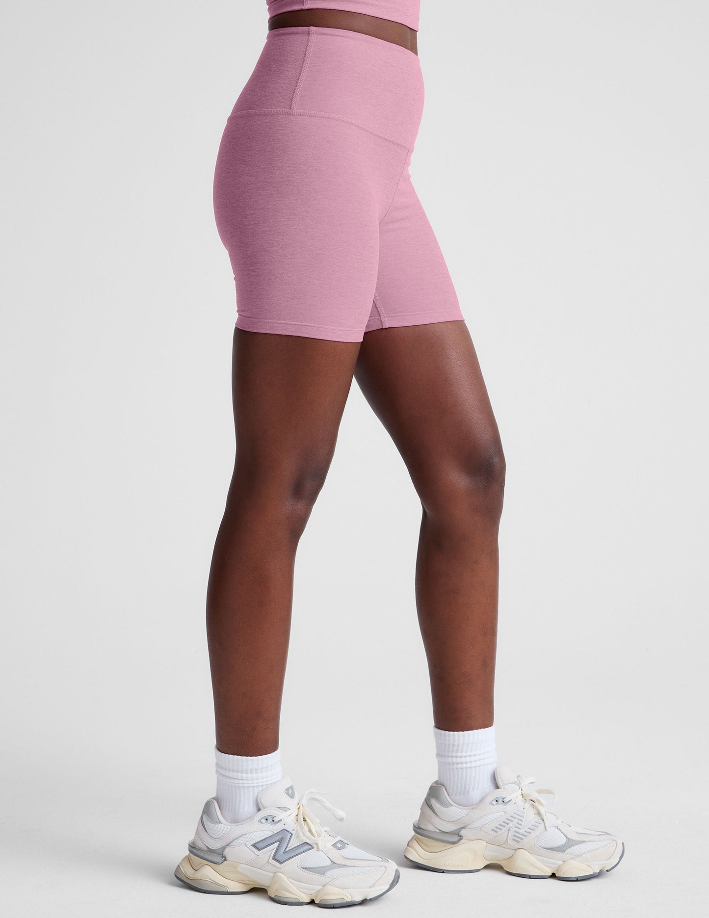 Women's Spacedye Keep Pace 5-Inch Biker Shorts - High-Waisted Comfort