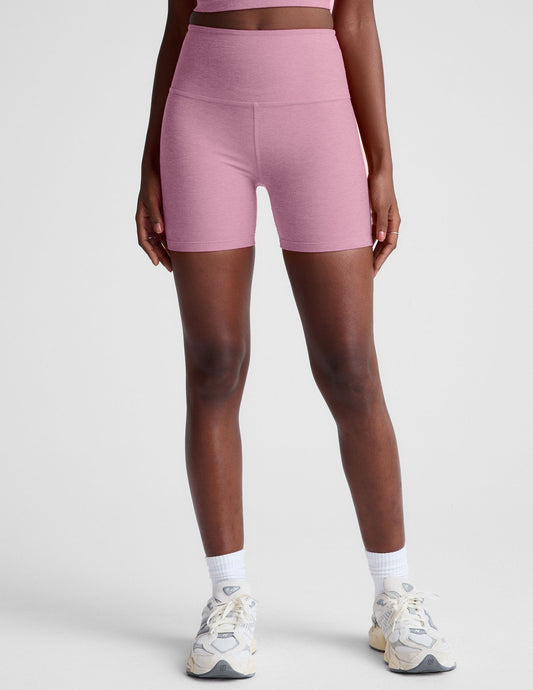 Women's Spacedye Keep Pace 5-Inch Biker Shorts - High-Waisted Comfort