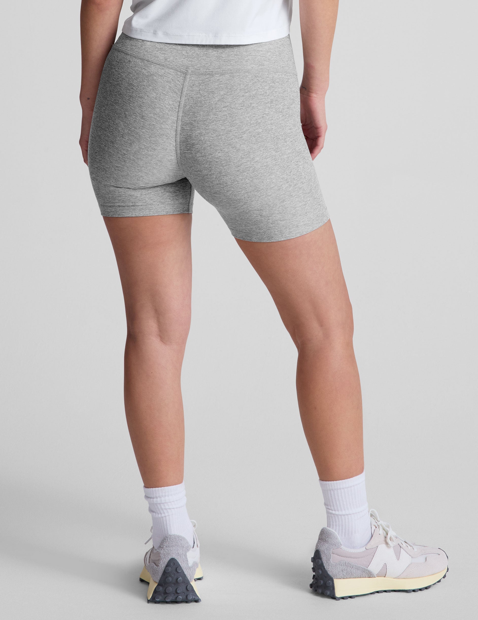 Ultra-Soft Spacedye Keep Pace 5-inch Inseam High-Waisted Biker Shorts