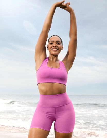 Soft Spacedye 5-inch High-Waisted Biker Shorts for Active Lifestyle