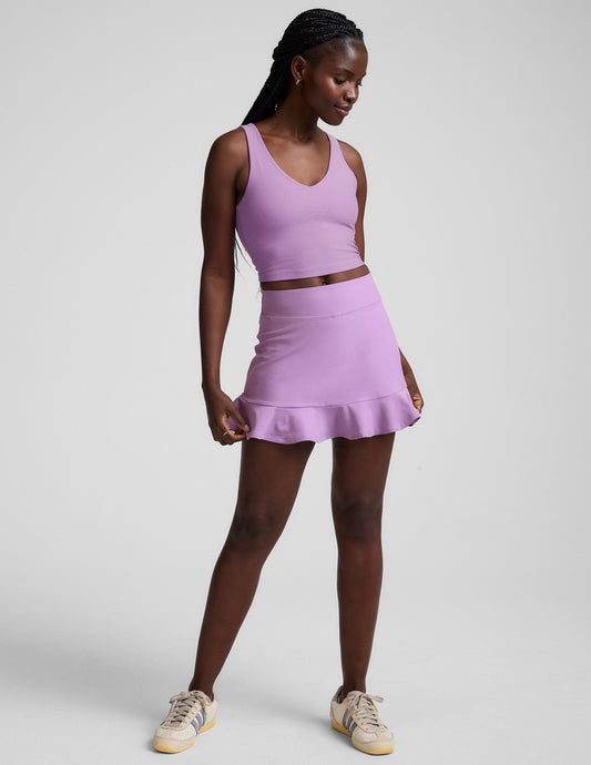 Beyond Yoga Spacedye High-Waist Ruffle Skirt, Built-in Shorts, Phone Pocket