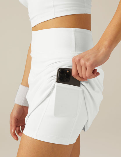Ultra-Soft Spacedye Active Skort with Built-in Shorts and Pockets