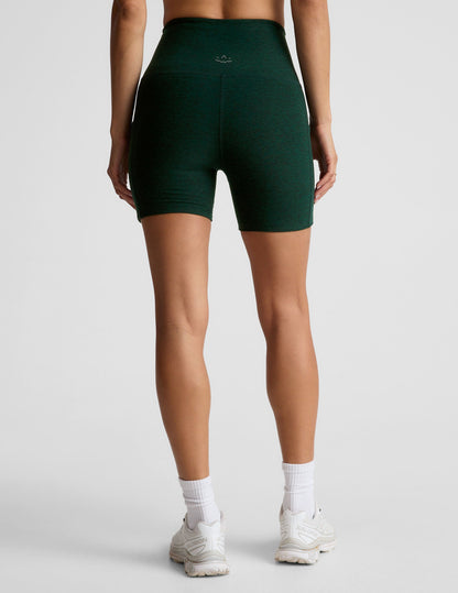 Spacedye Keep Pace 5" Pocket Biker Shorts: Soft Yoga High-Waist Activewear