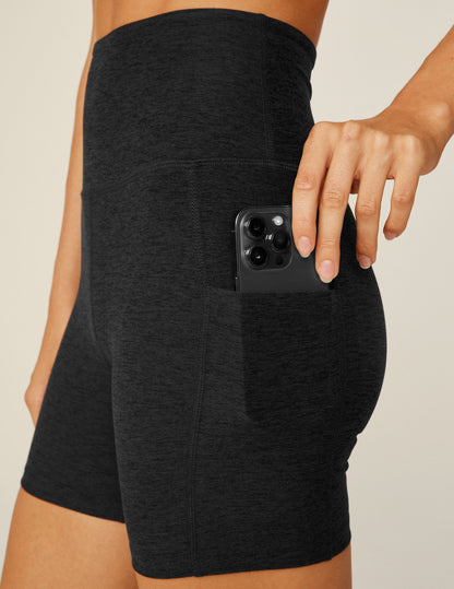 High-Waisted Spacedye Keep Pace 5" Pocket Biker Shorts for Women