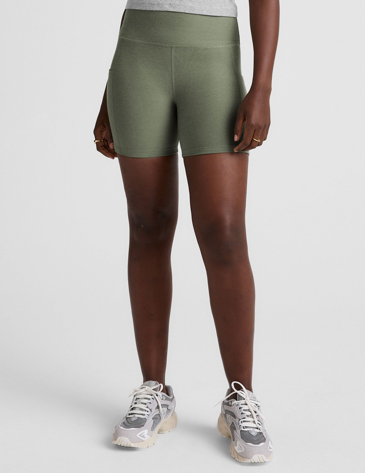Beyond Yoga Spacedye Keep Pace 5-Inch High-Waisted Pocket Biker Shorts