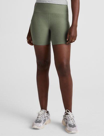 Beyond Yoga Spacedye Keep Pace 5-Inch High-Waisted Pocket Biker Shorts