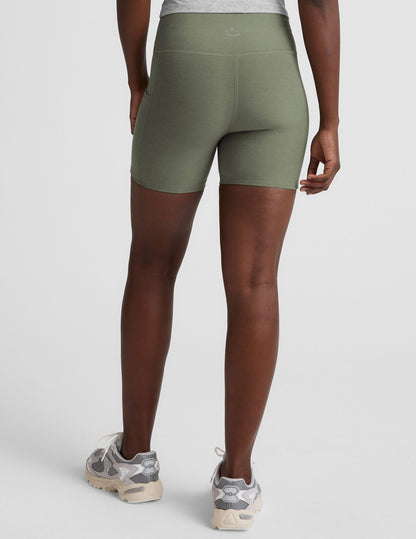 Beyond Yoga Spacedye Keep Pace 5-Inch High-Waisted Pocket Biker Shorts