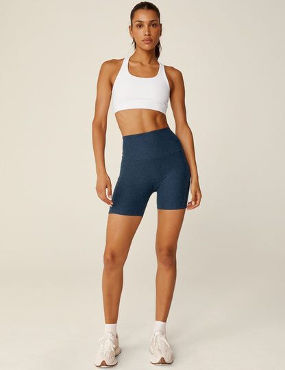 Spacedye High-Waisted 5-Inch Inseam Biker Shorts with Pockets