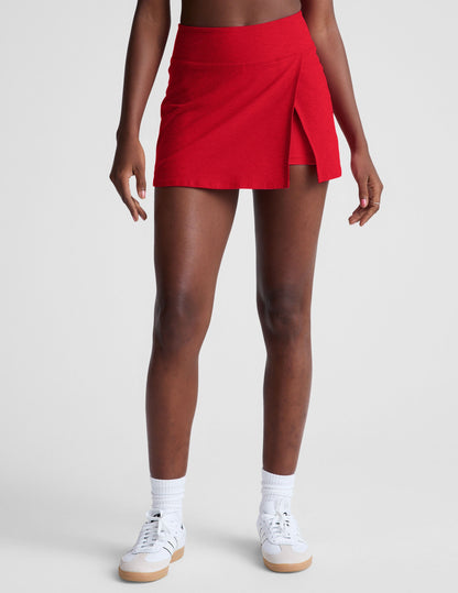 Beyond Yoga Spacedye Crossover Mini Skirt with Hidden Shorts & Pocket