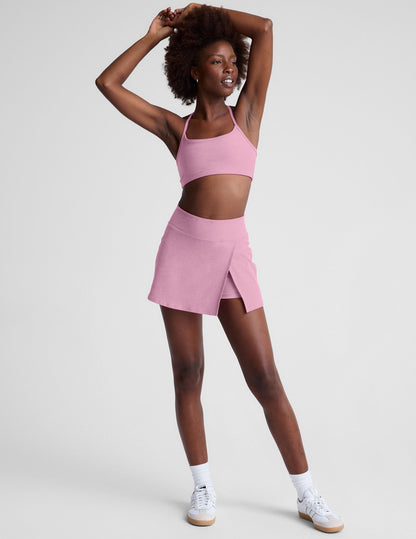 Beyond Yoga Spacedye Crossover Skirt: Active Mini Skort with Hidden Shorts, Pocket