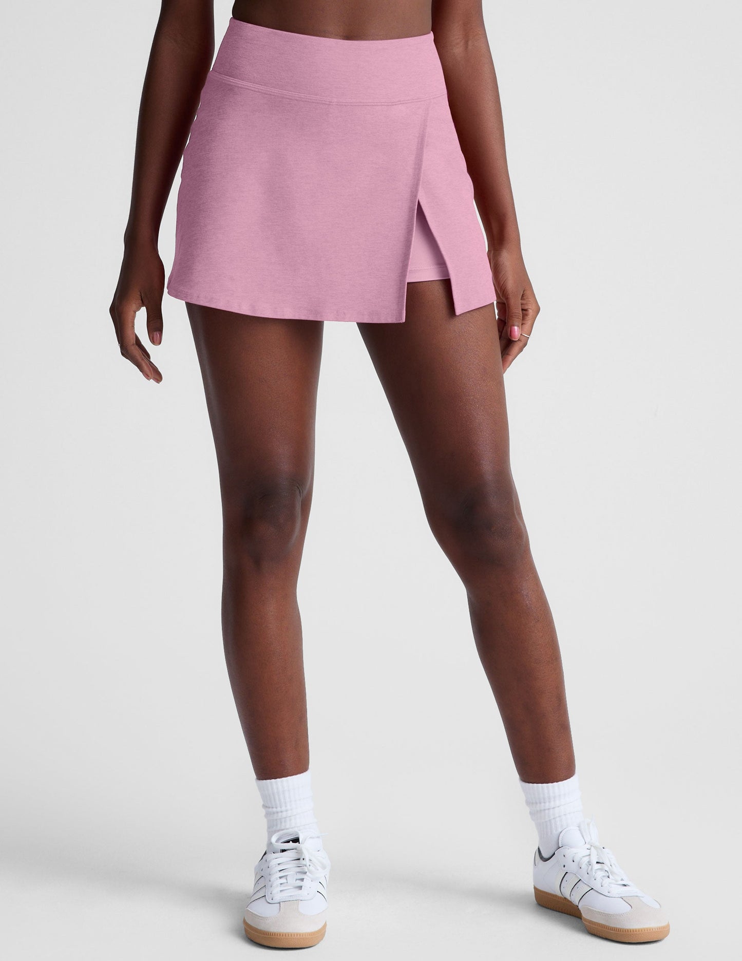 Beyond Yoga Spacedye Crossover Skirt: Active Mini Skort with Hidden Shorts, Pocket