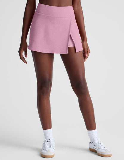 Beyond Yoga Spacedye Crossover Skirt: Active Mini Skort with Hidden Shorts, Pocket
