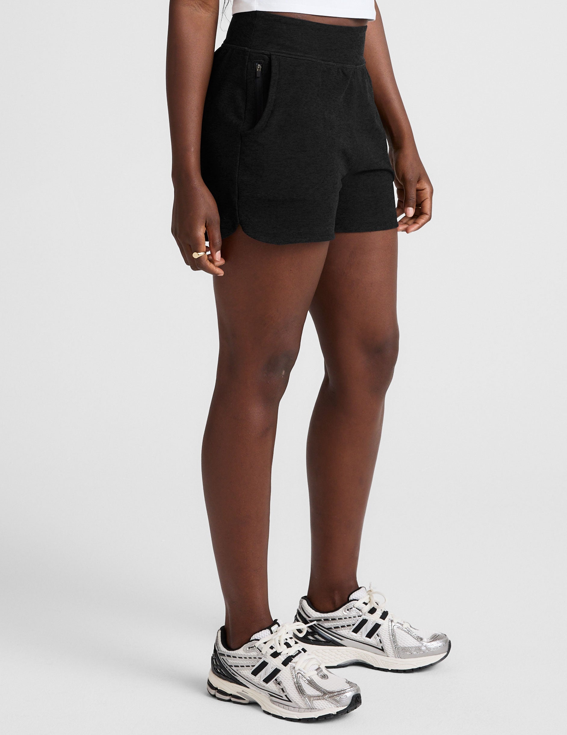 Beyond Yoga Spacedye Move Up 3-Inch Inseam Shorts with Hidden Zipper Pocket