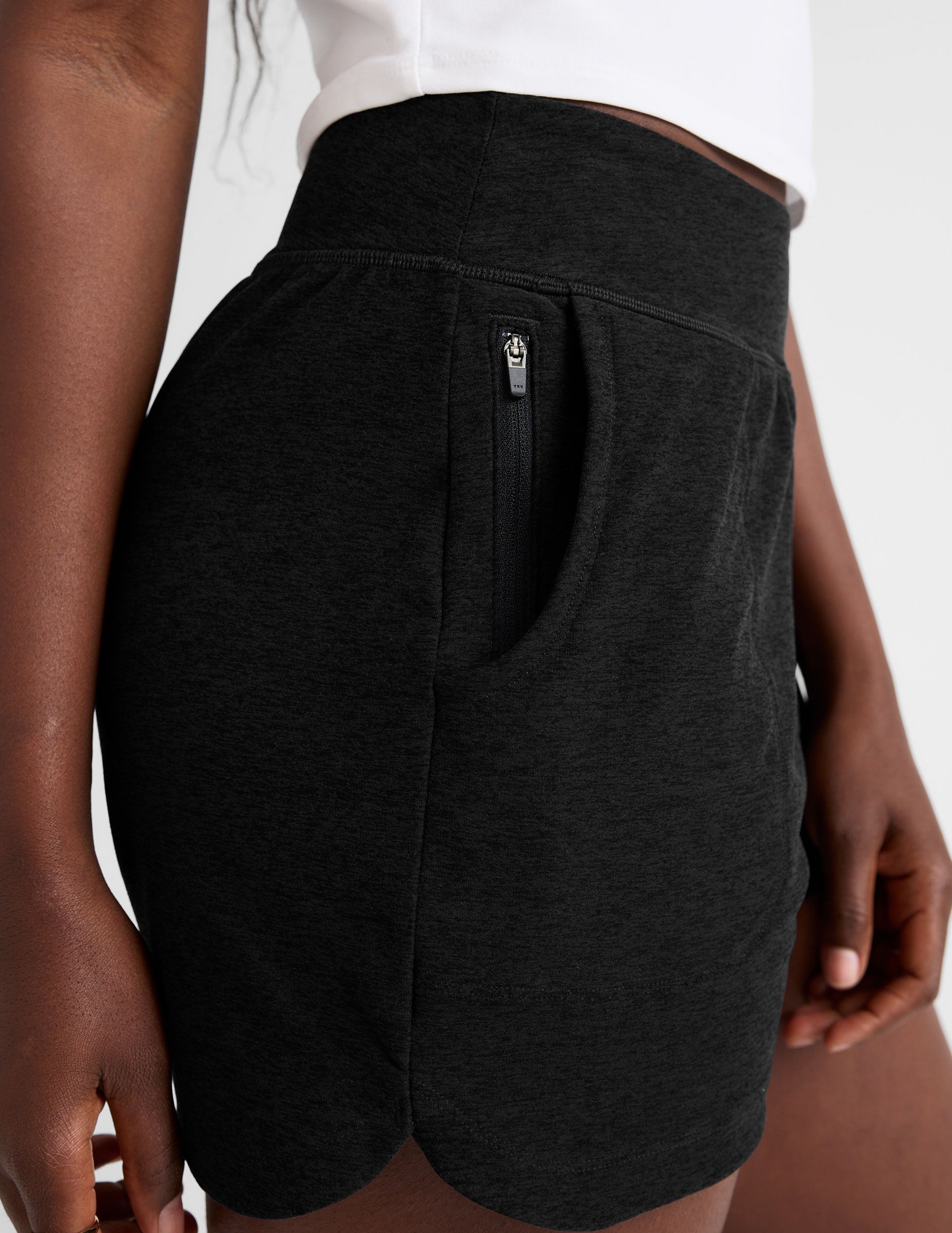Beyond Yoga Spacedye Move Up 3-Inch Inseam Shorts with Hidden Zipper Pocket