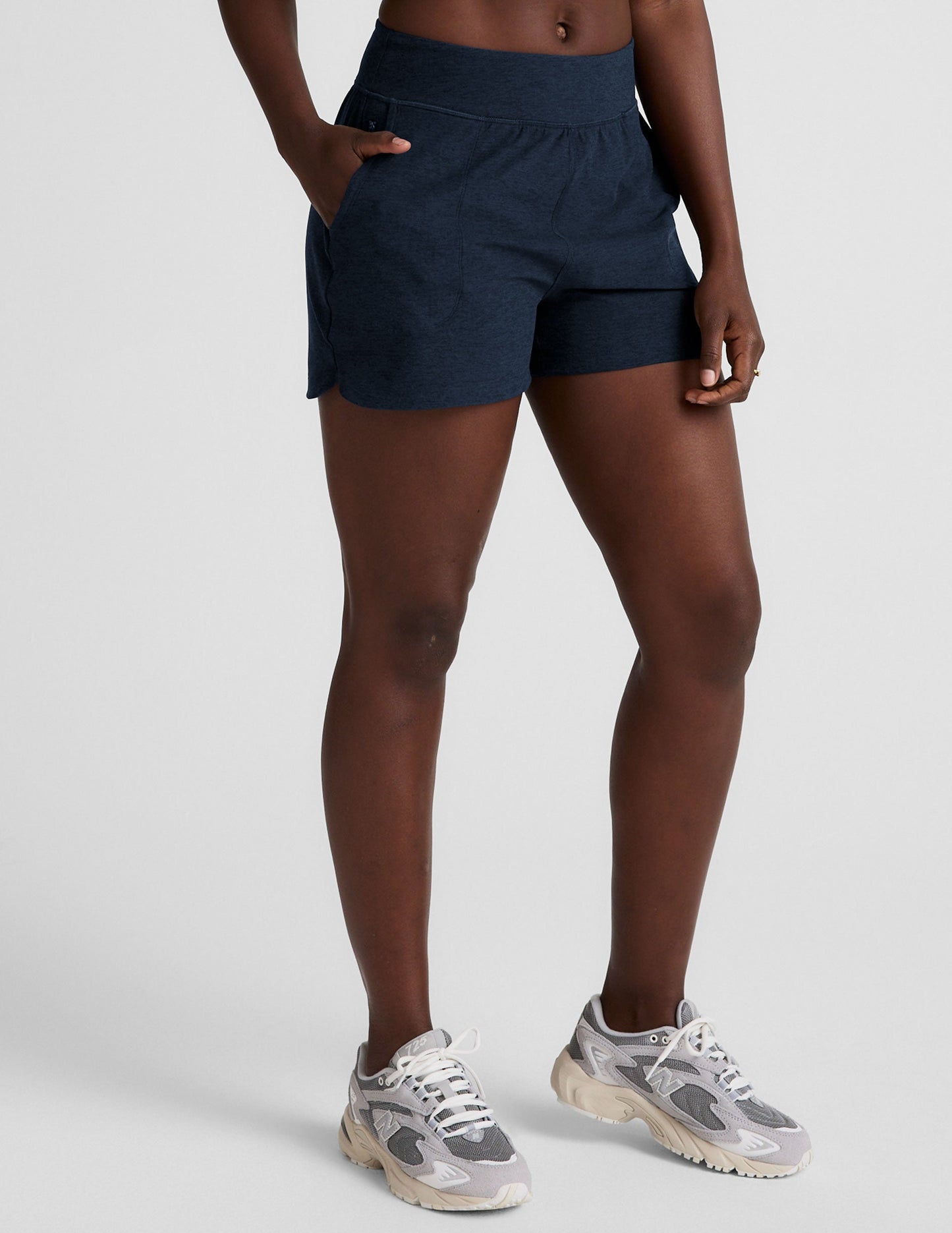 Beyond Yoga Spacedye Move Up 3-Inch Mid-Rise Pocket Shorts for Women
