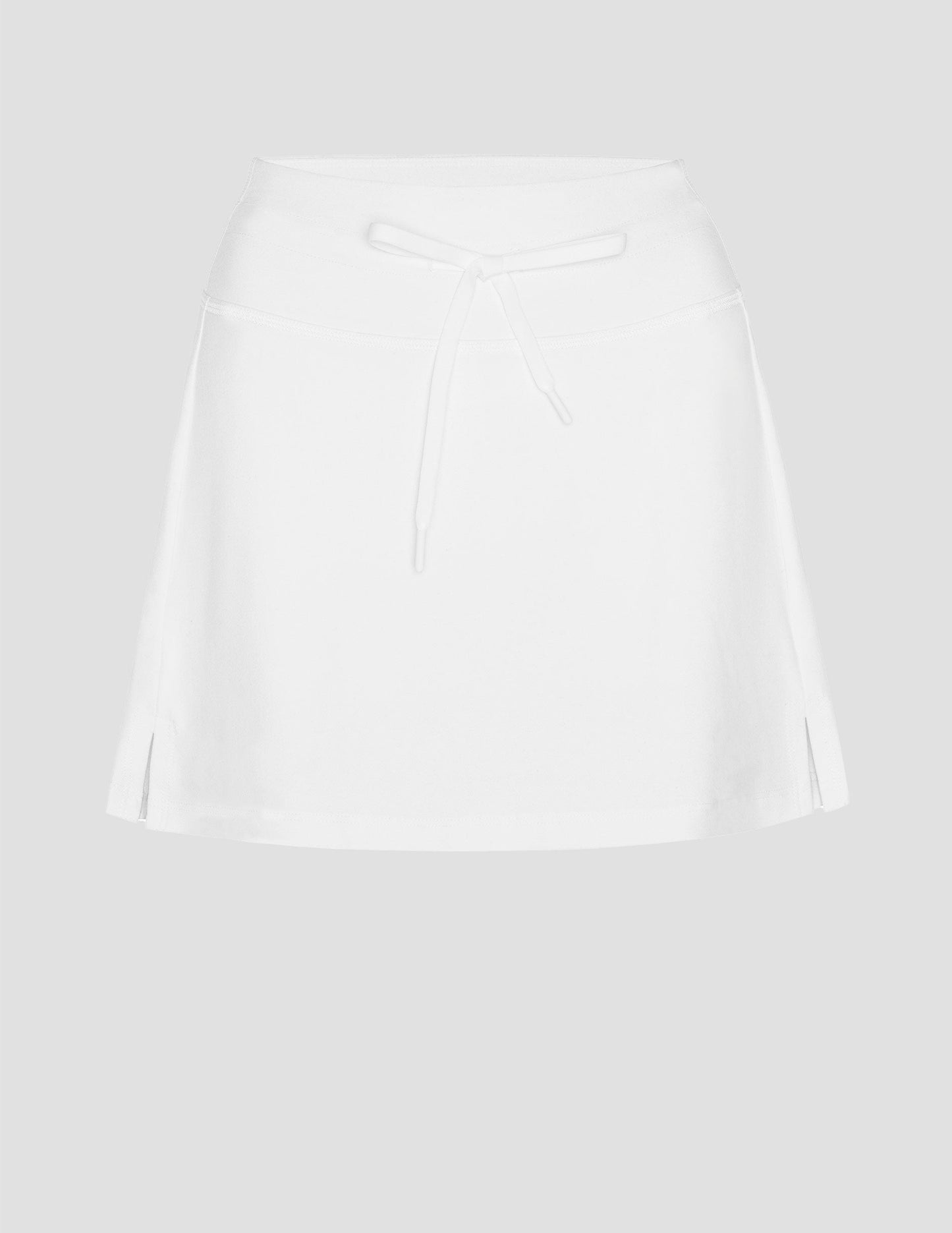 Cloud White Spacedye Go Pocket Mini Skirt with Drawstring, Built-in Shorts, Pockets