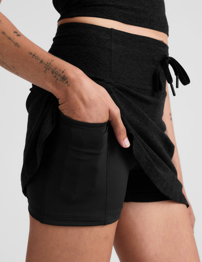 Spacedye Go Pocket Mini Skirt with Built-in Shorts and Pockets