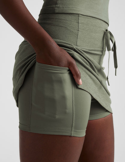 Spacedye Go Pocket Mini Skirt: A-Line, High-Waisted, Activewear with Pockets