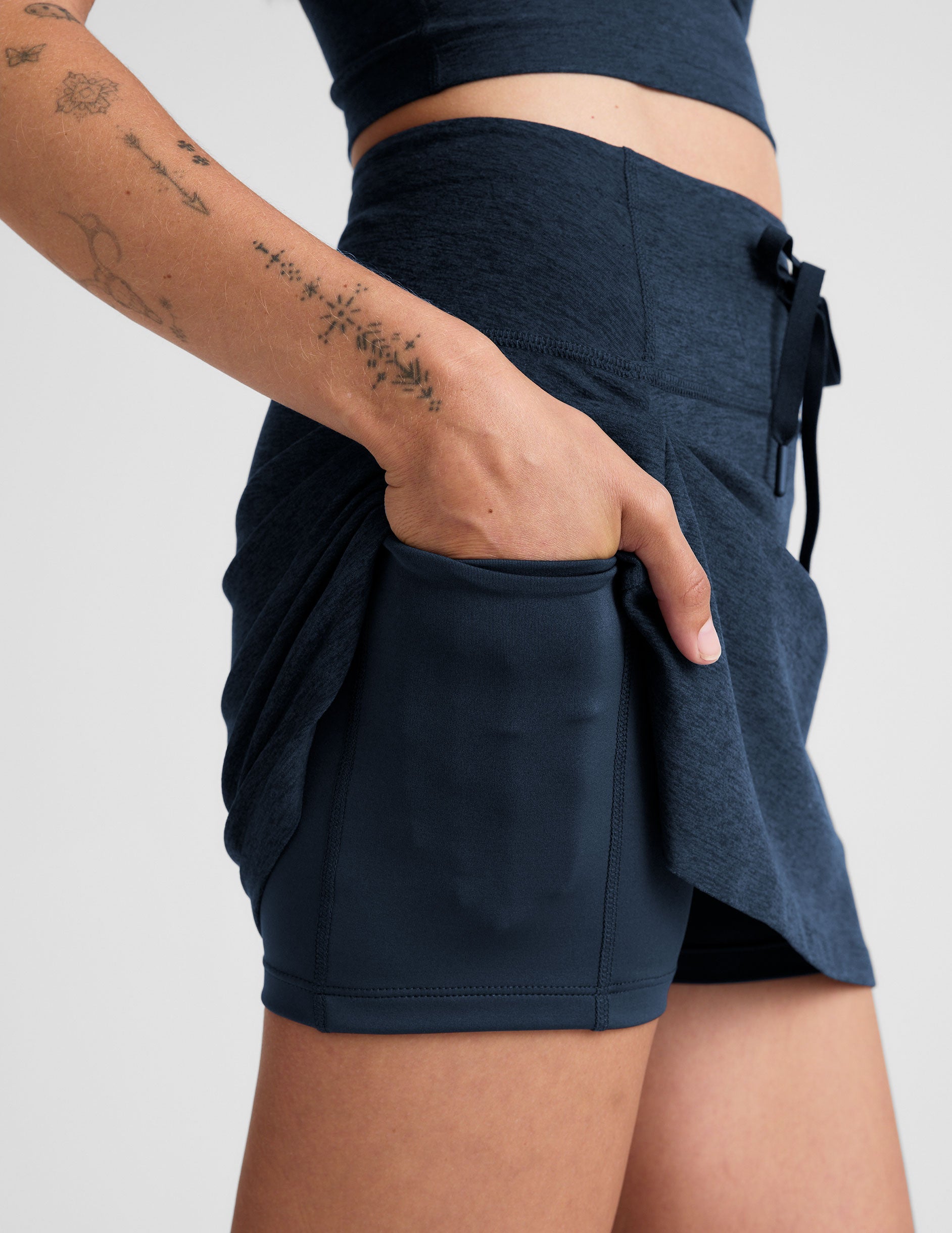 Beyond Yoga Spacedye Go Pocket Mini Skirt with Built-In Shorts