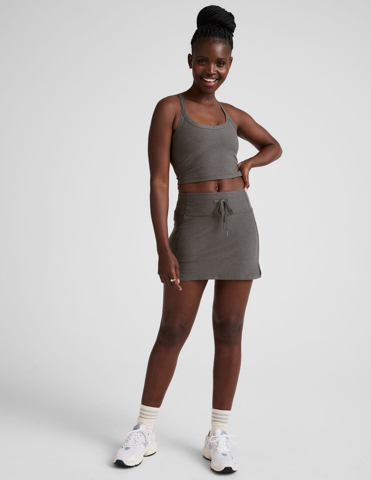 Spacedye Go Pocket Mini Athletic Skirt with Built-in Shorts and Pockets