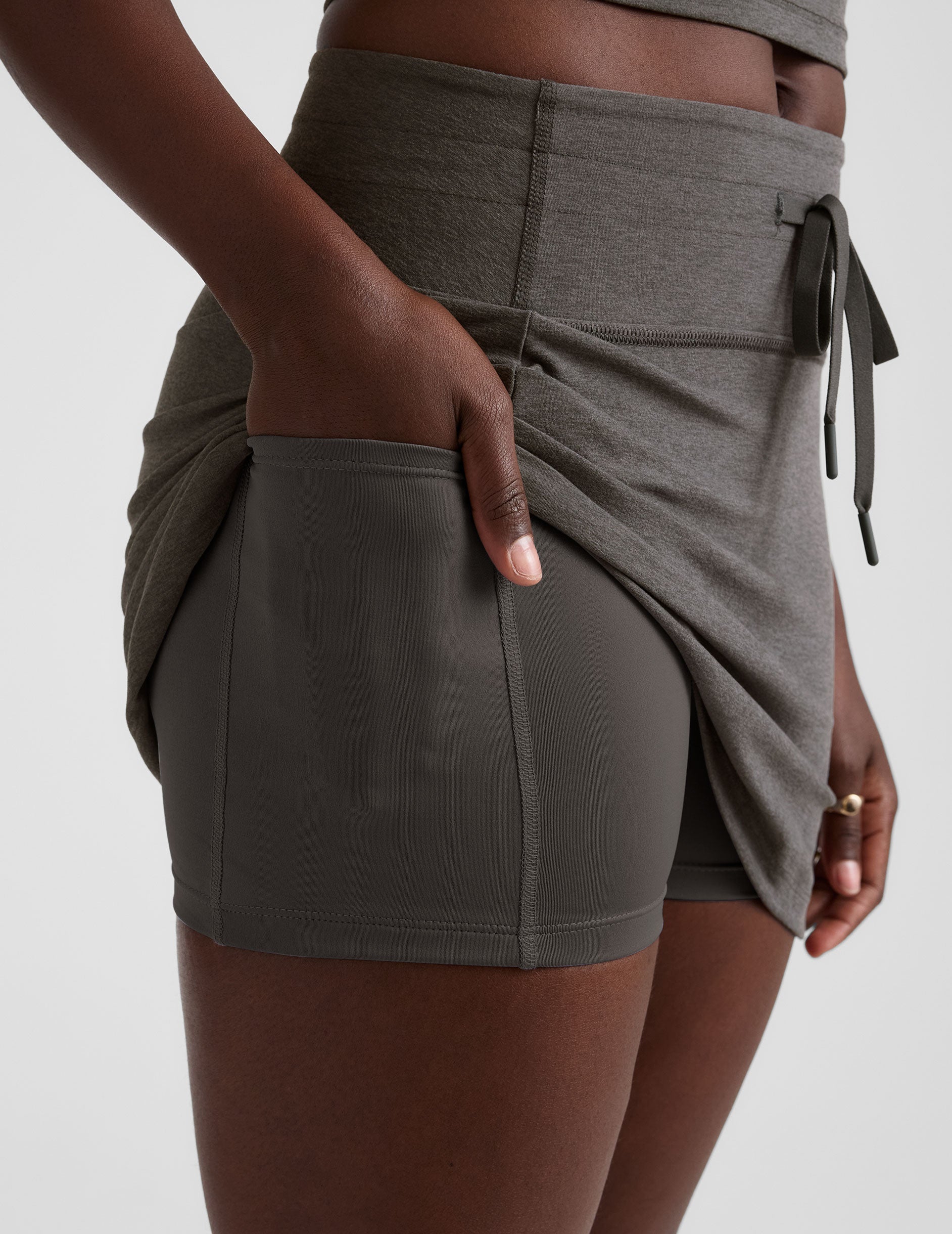 Spacedye Go Pocket Mini Athletic Skirt with Built-in Shorts and Pockets