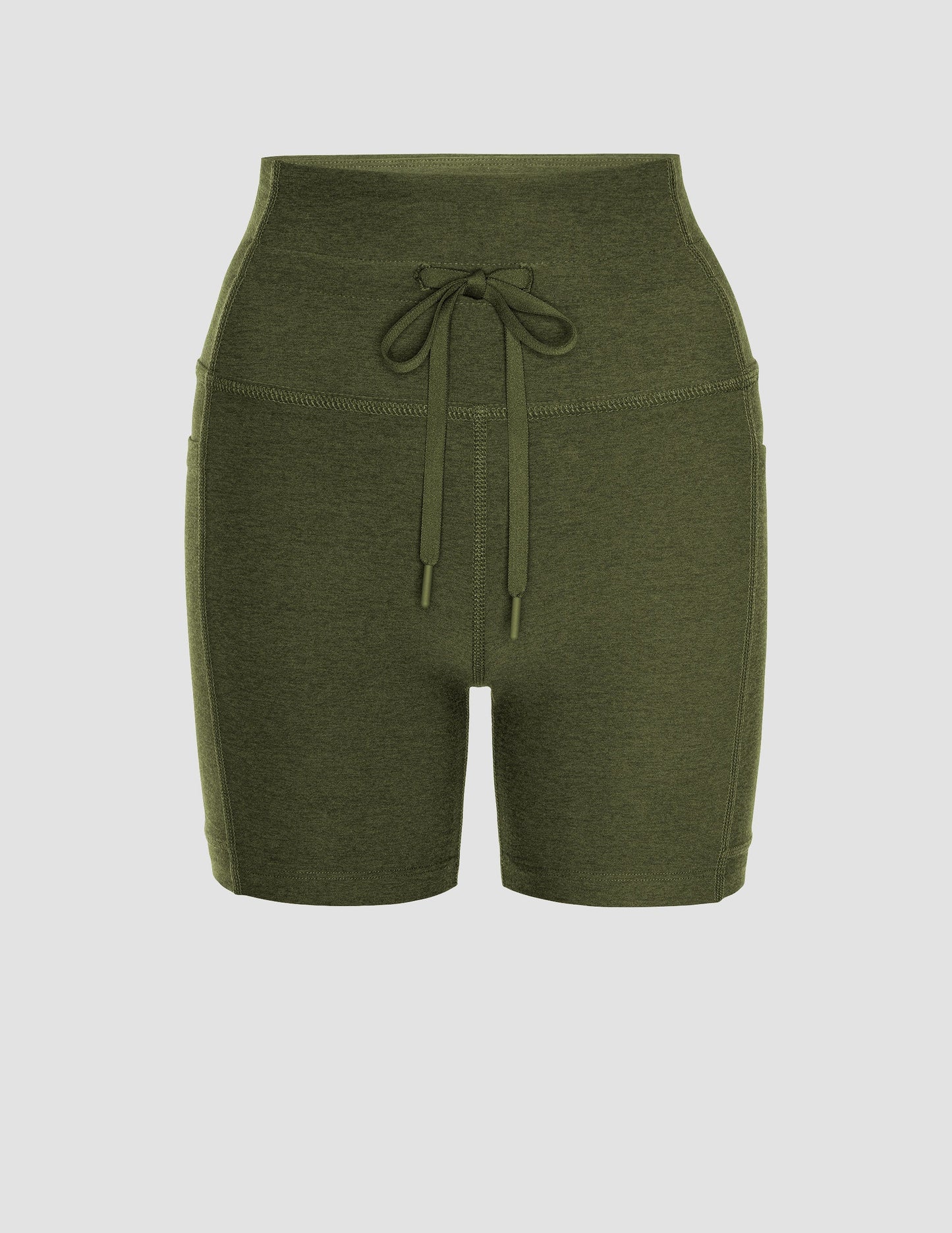 Beyond Yoga Spacedye Go Pocket 5-Inch Biker Shorts: High-Waisted, Pockets, Drawcord