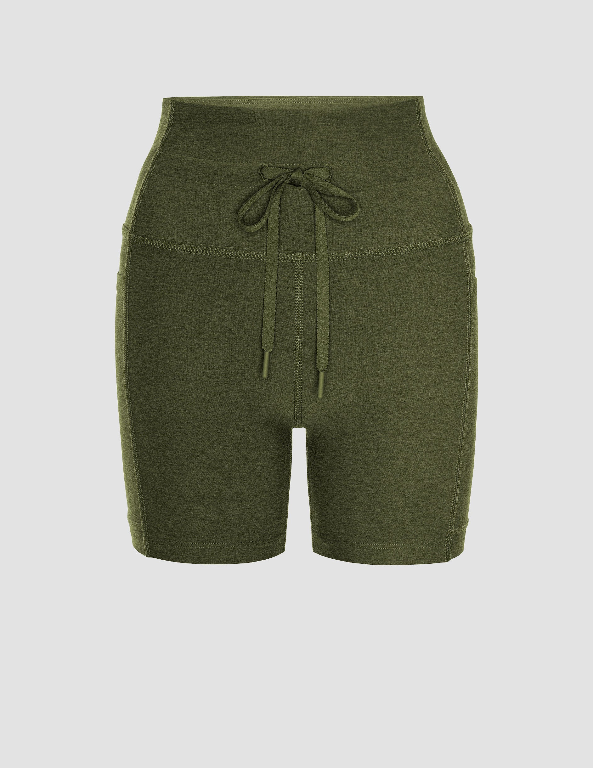 Beyond Yoga Spacedye Go Pocket 5-Inch Biker Shorts: High-Waisted, Pockets, Drawcord