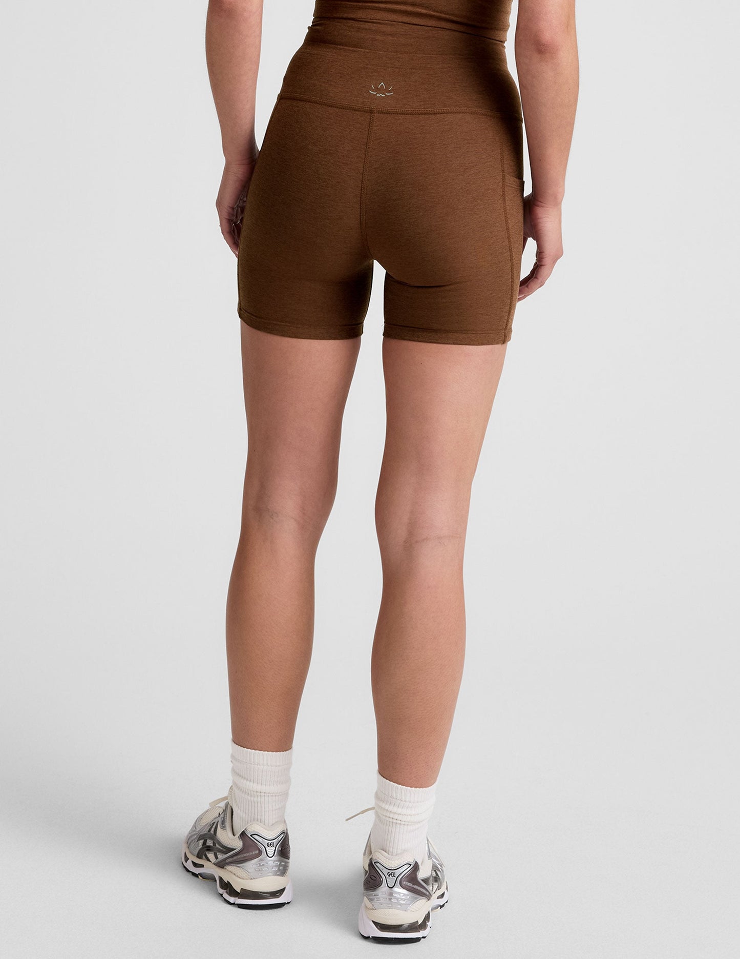 Spacedye Go Pocket 5-Inch High-Waisted Biker Shorts with Drawstring and Pockets