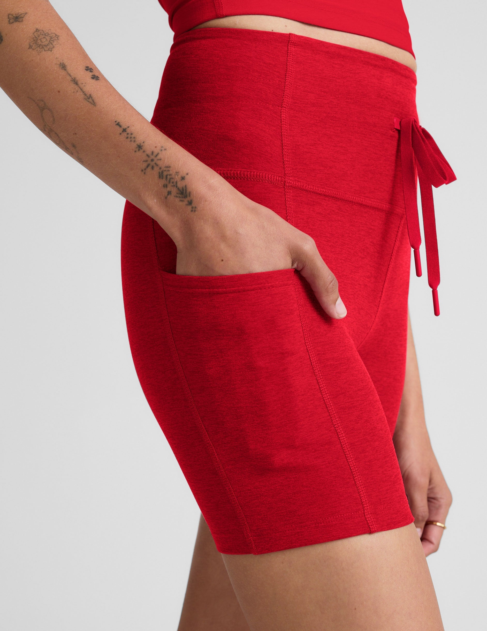 Beyond Yoga Spacedye Go Pocket High-Waisted 5-Inch Biker Shorts