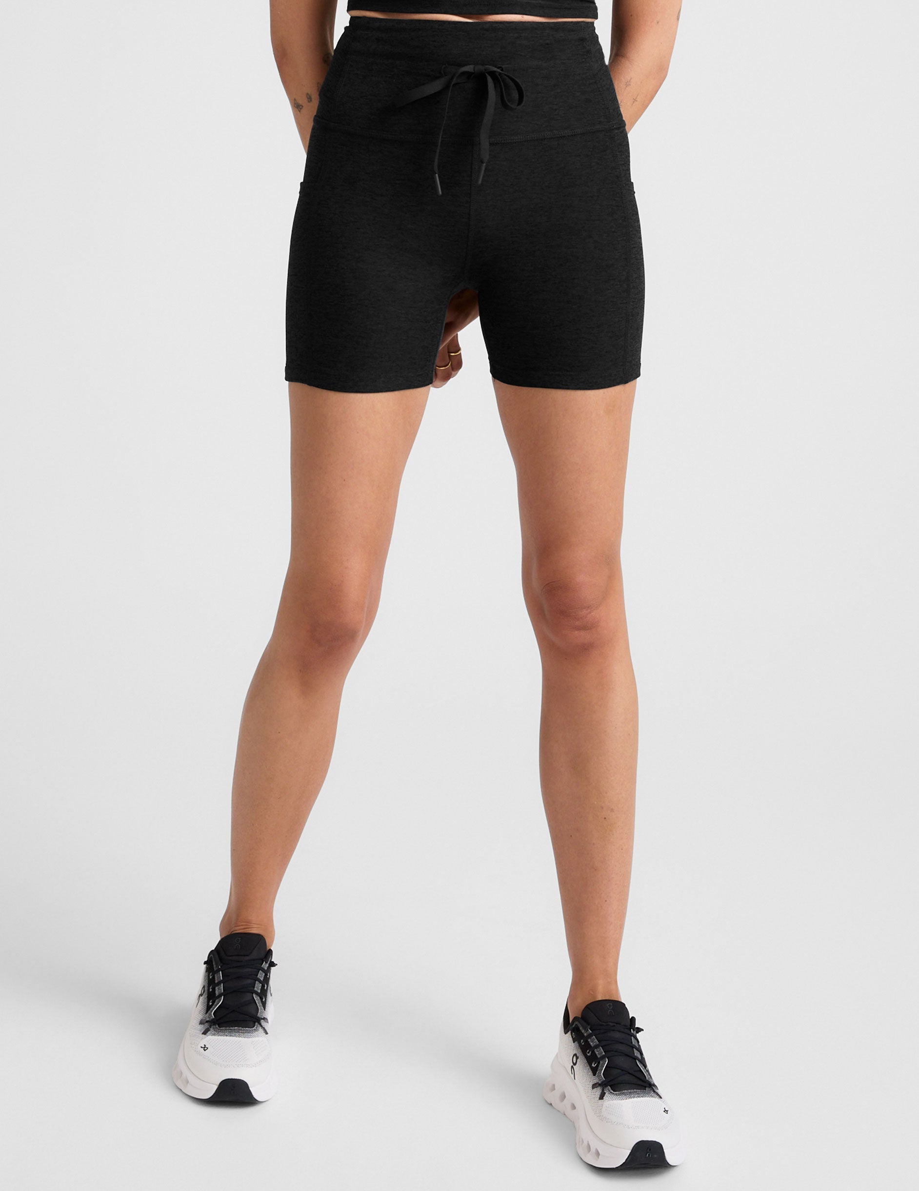 Ultimate Spacedye Go Pocket Biker Shorts: High-Waisted, 5" Inseam, Drawstring