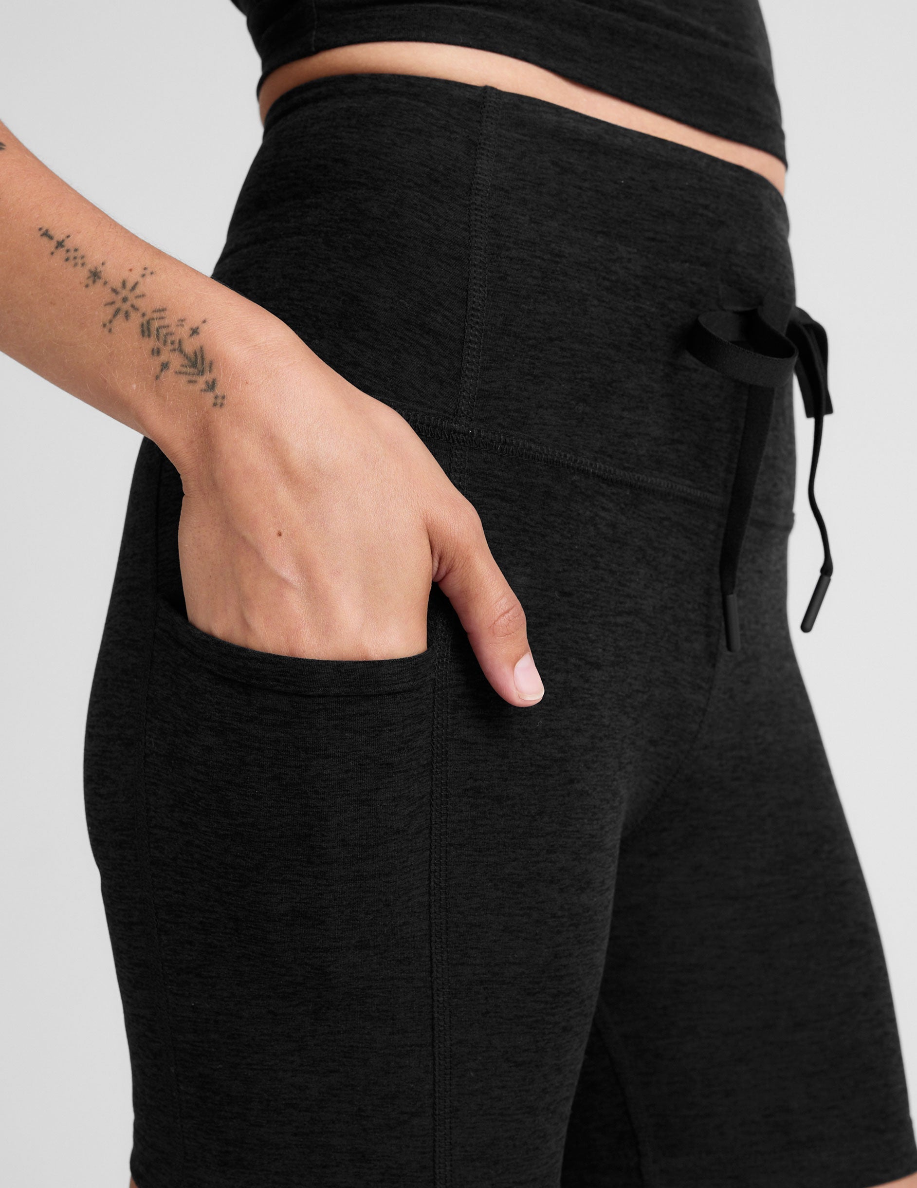Ultimate Spacedye Go Pocket Biker Shorts: High-Waisted, 5" Inseam, Drawstring